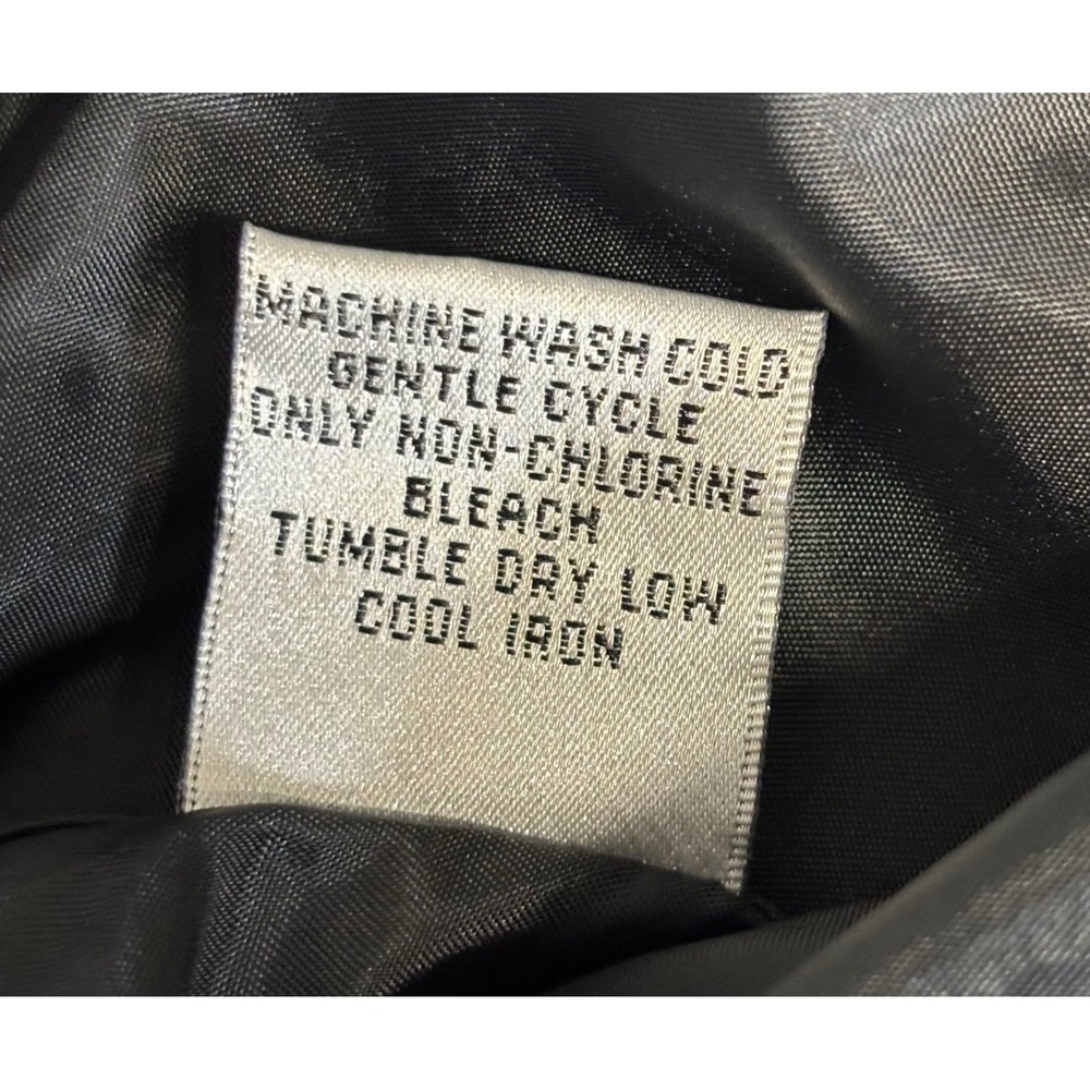 Talbots Utility Field Jacket 16 Black Metallic Cotton Blend Lightweight Coat - Picture 13 of 13